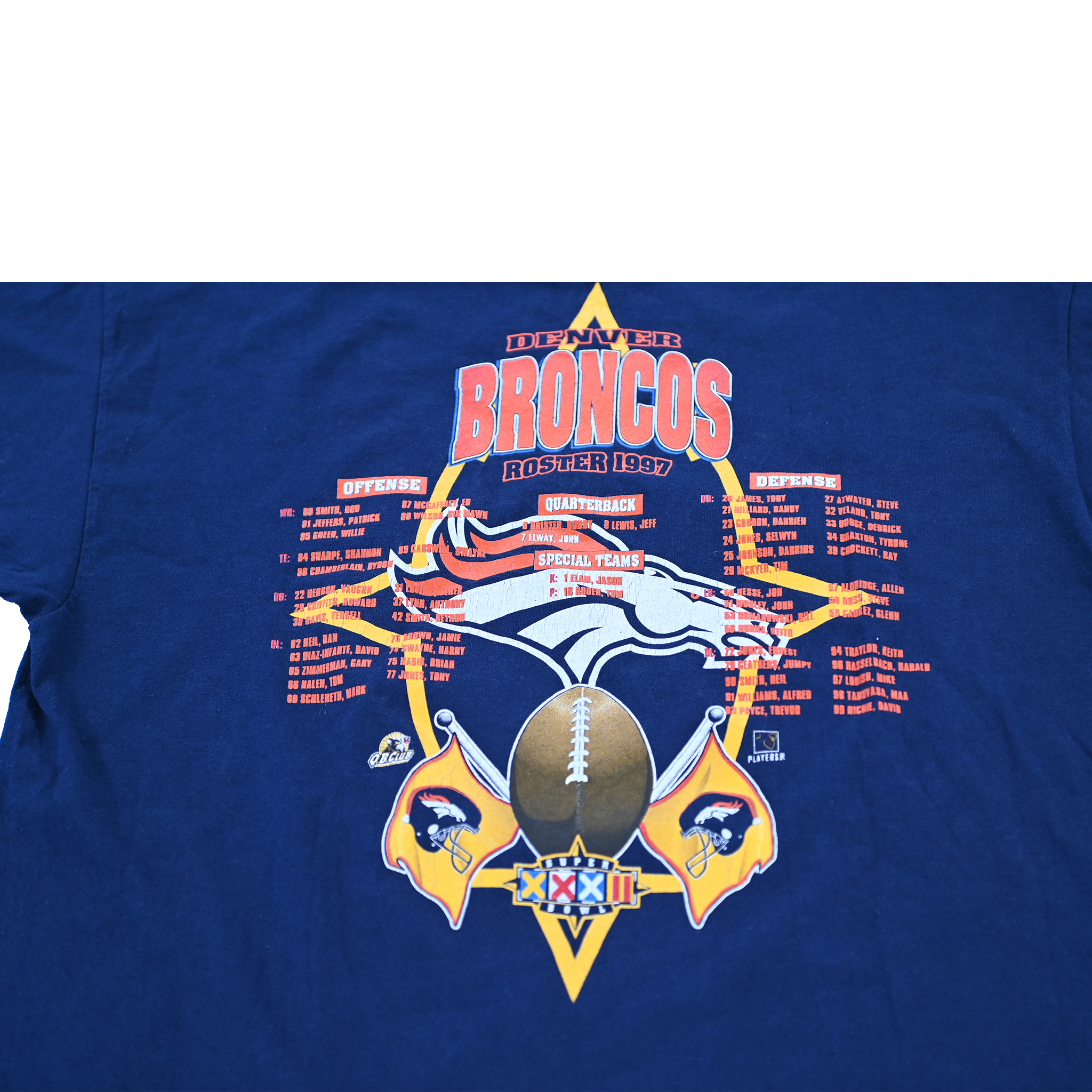 1997 Starter Denver Broncos T‑Shirt Super Bowl XXXII Champions Size Large