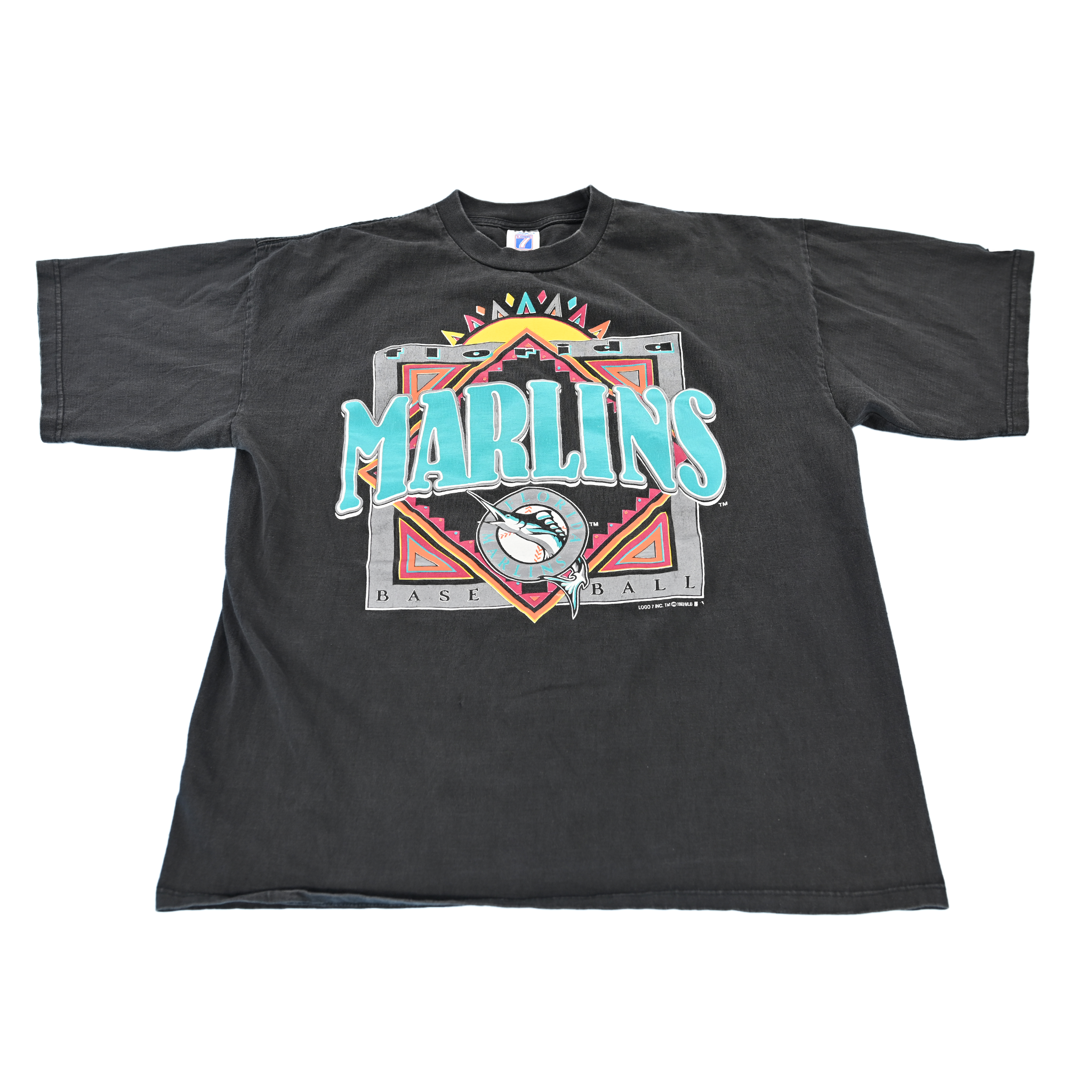 1993 Florida Marlins Logo 7 T-Shirt Size Large