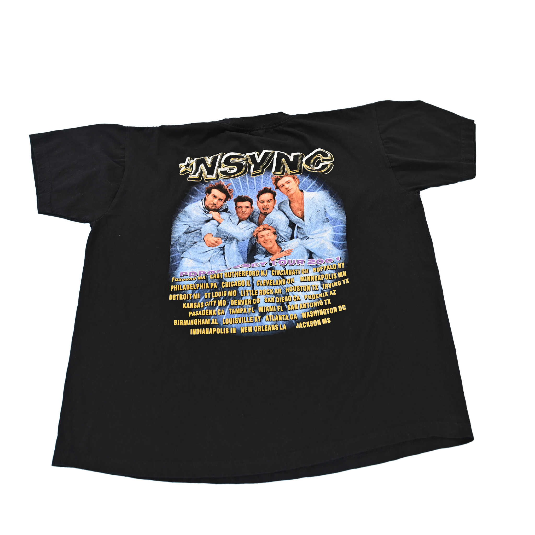Vintage NSYNC "PopOdyssey" Tour T-Shirt Size XL