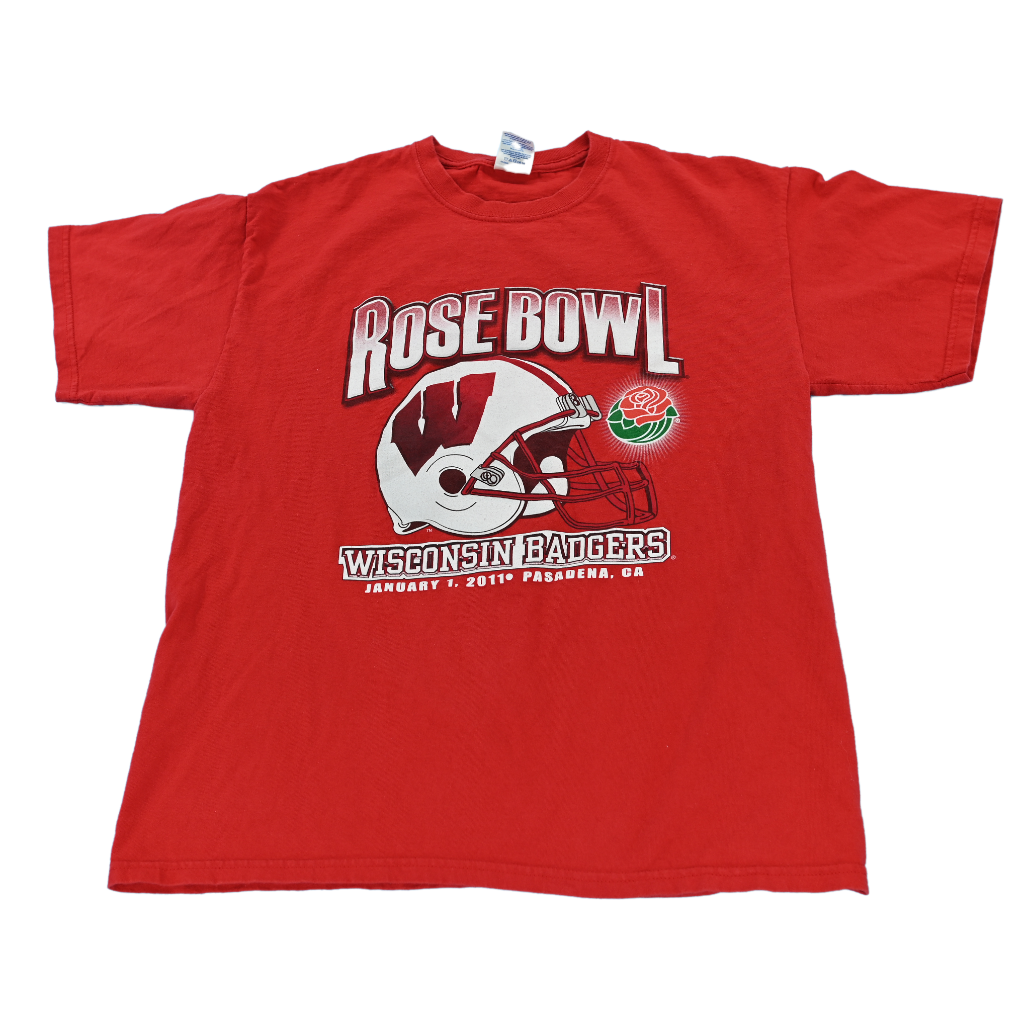 2011 Wisconsin Badgers Rose Bowl T-Shirt Size Large