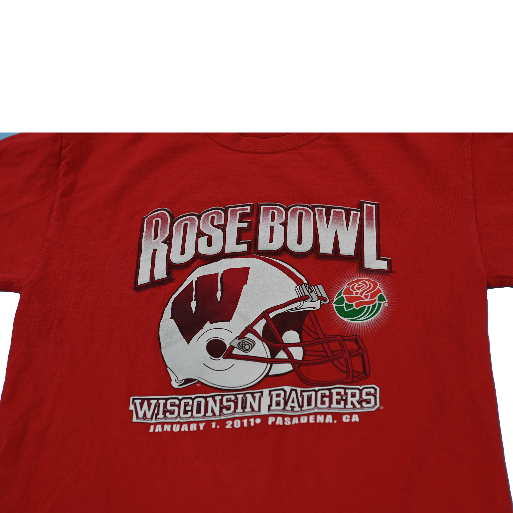 2011 Wisconsin Badgers Rose Bowl T-Shirt Size Large